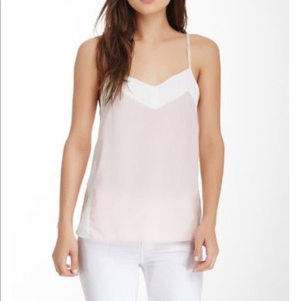 W118 Walter Baker blush & white tank top camisole
